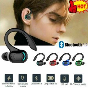 ykstore אביזרים לפאלפון אוזניות Bluetooth 5.2 אוזניות אלחוטיות אוזניות סטריאו אוזניות Ear H .Prof